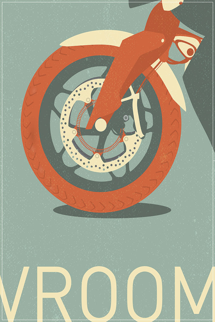 TEA TOWEL VROOM