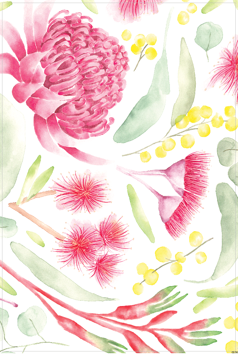 TEA TOWEL - AUSTRALIAN FLORA 1