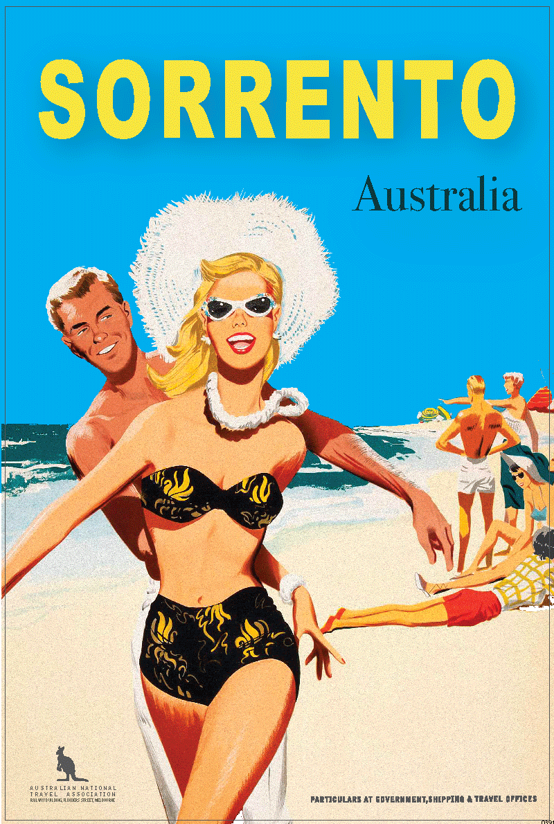 TEA TOWEL - SORRENTO BEACH
