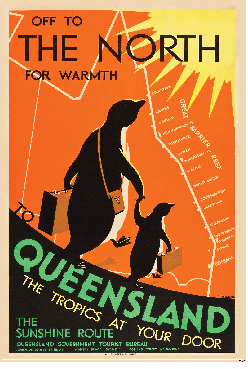 TEA TOWEL - OFF TO THE NORTH