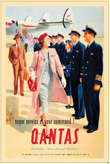 Tea Towel - Vintage Qantas