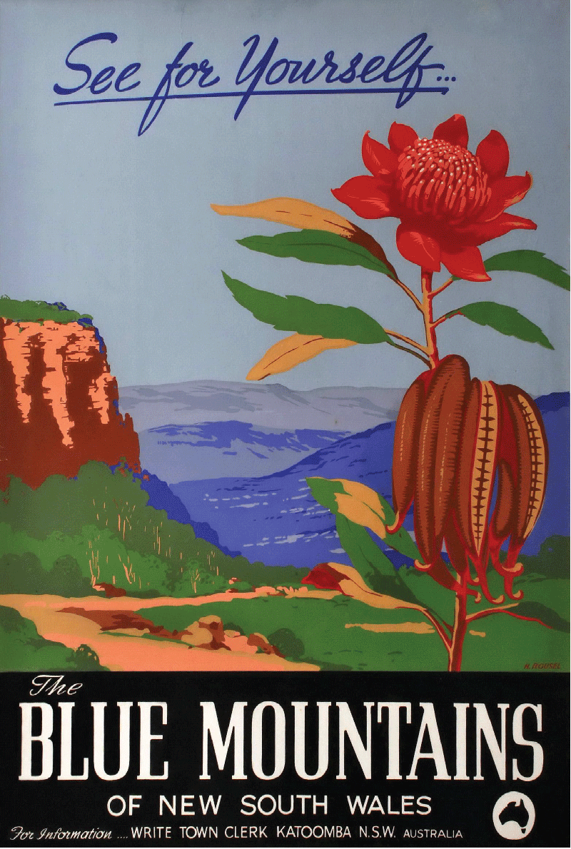 TEA TOWEL - SEE THE BLUE MOUNTAINS
