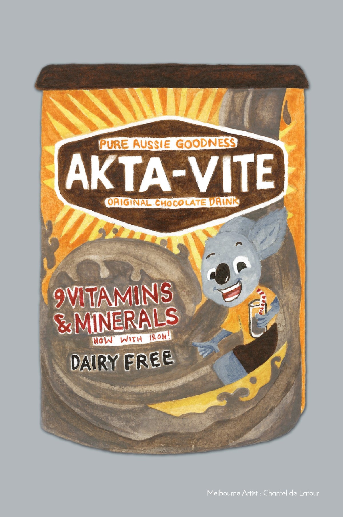 TEA TOWEL AKTAVITE GREY