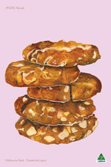 Tea Towel - ANZAC Biscuits Pink