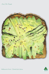 Tea Towel - Smashed Avo Light Grey