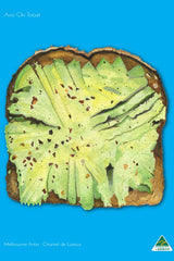 Tea Towel - Smashed Avo Cyan