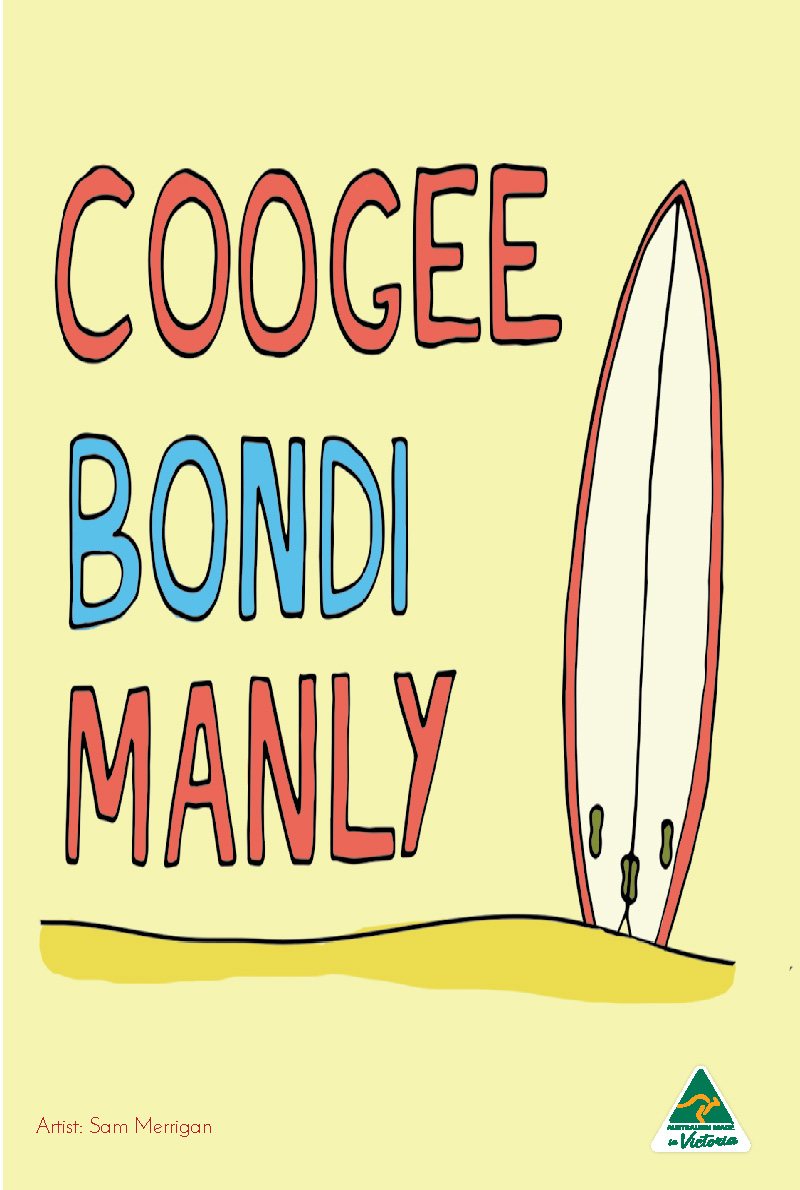 TEA TOWEL - COOGEE BONDI MANLY