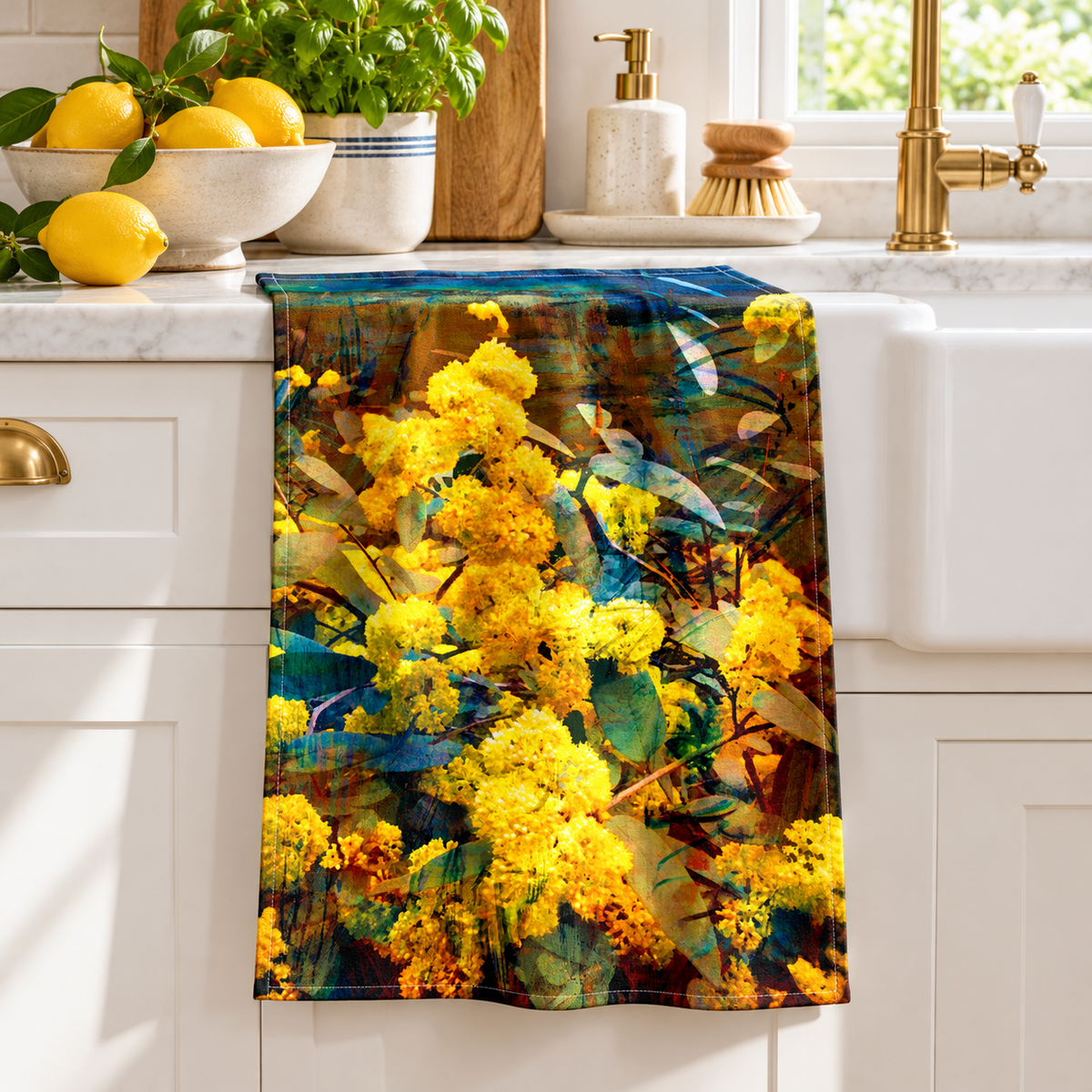 Tea Towel - Golden Wattle
