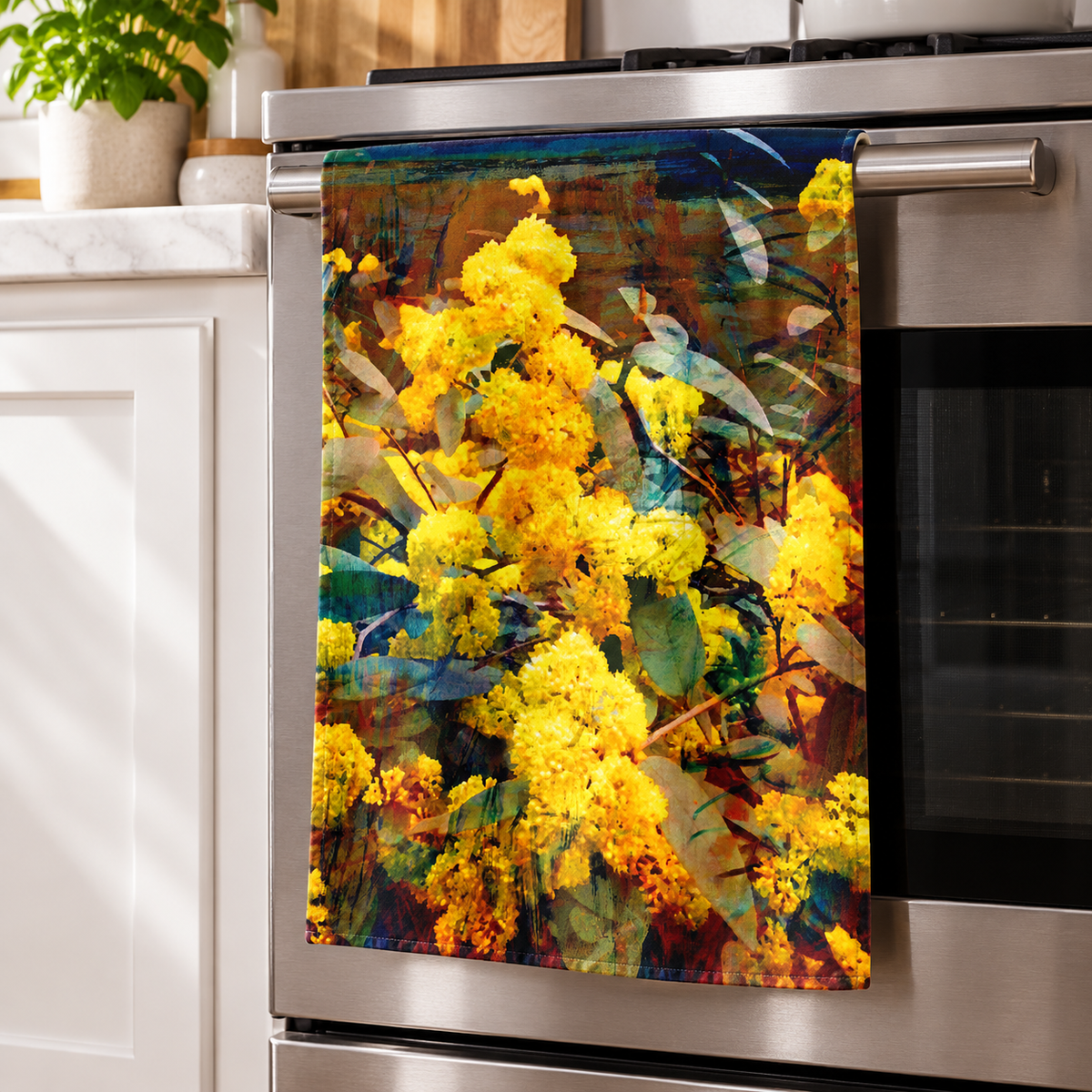 Tea Towel - Golden Wattle