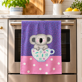 Tea Towel - Koala Bear in Cup