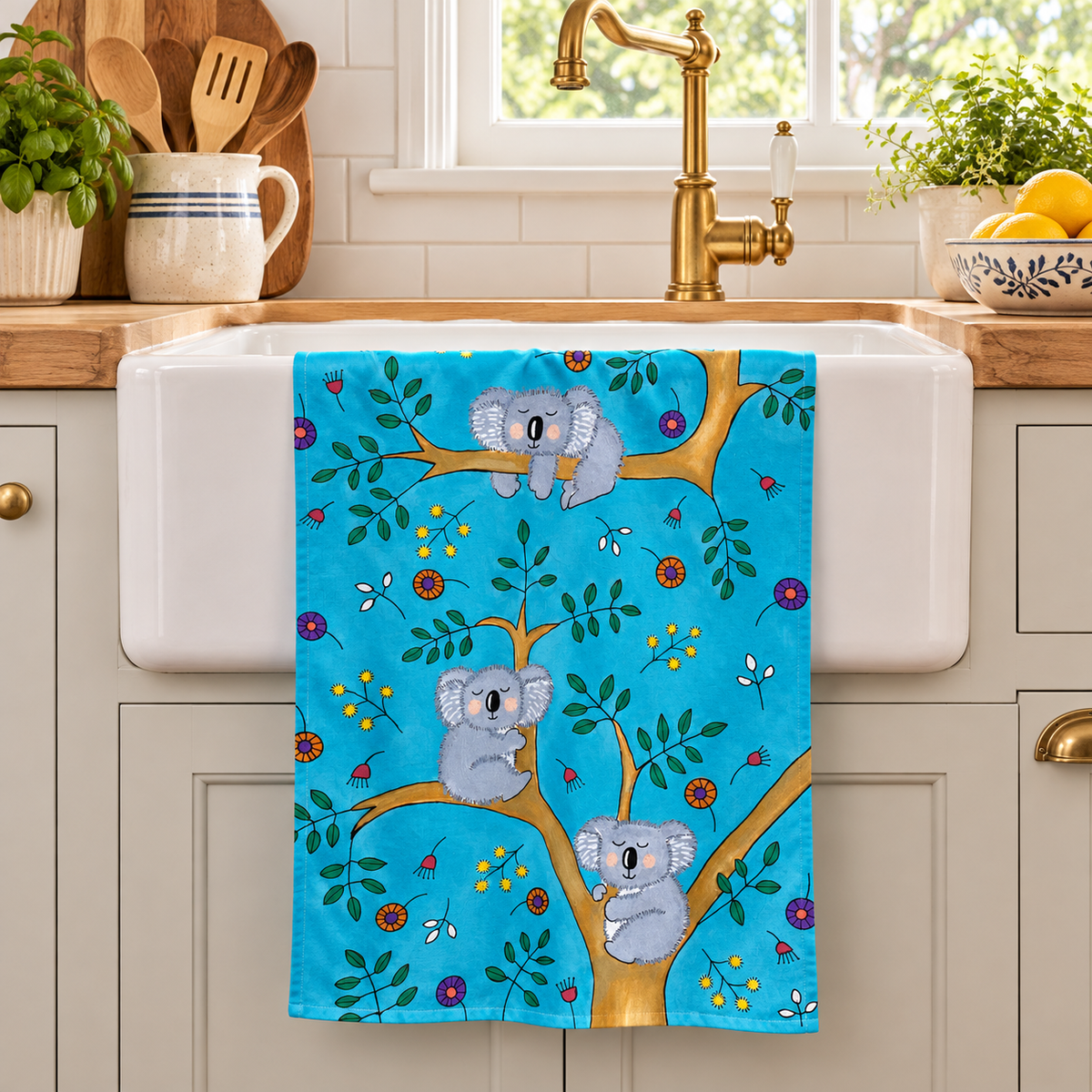 Tea Towel - Koala Capers