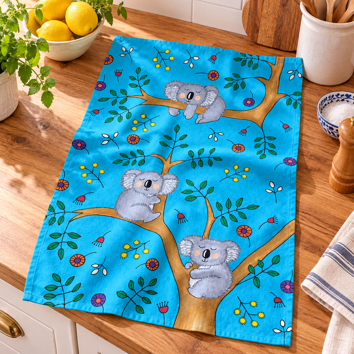 Tea Towel - Koala Capers