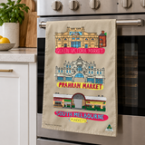 Tea Towel - Markets Tan
