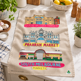 Tea Towel - Markets Tan