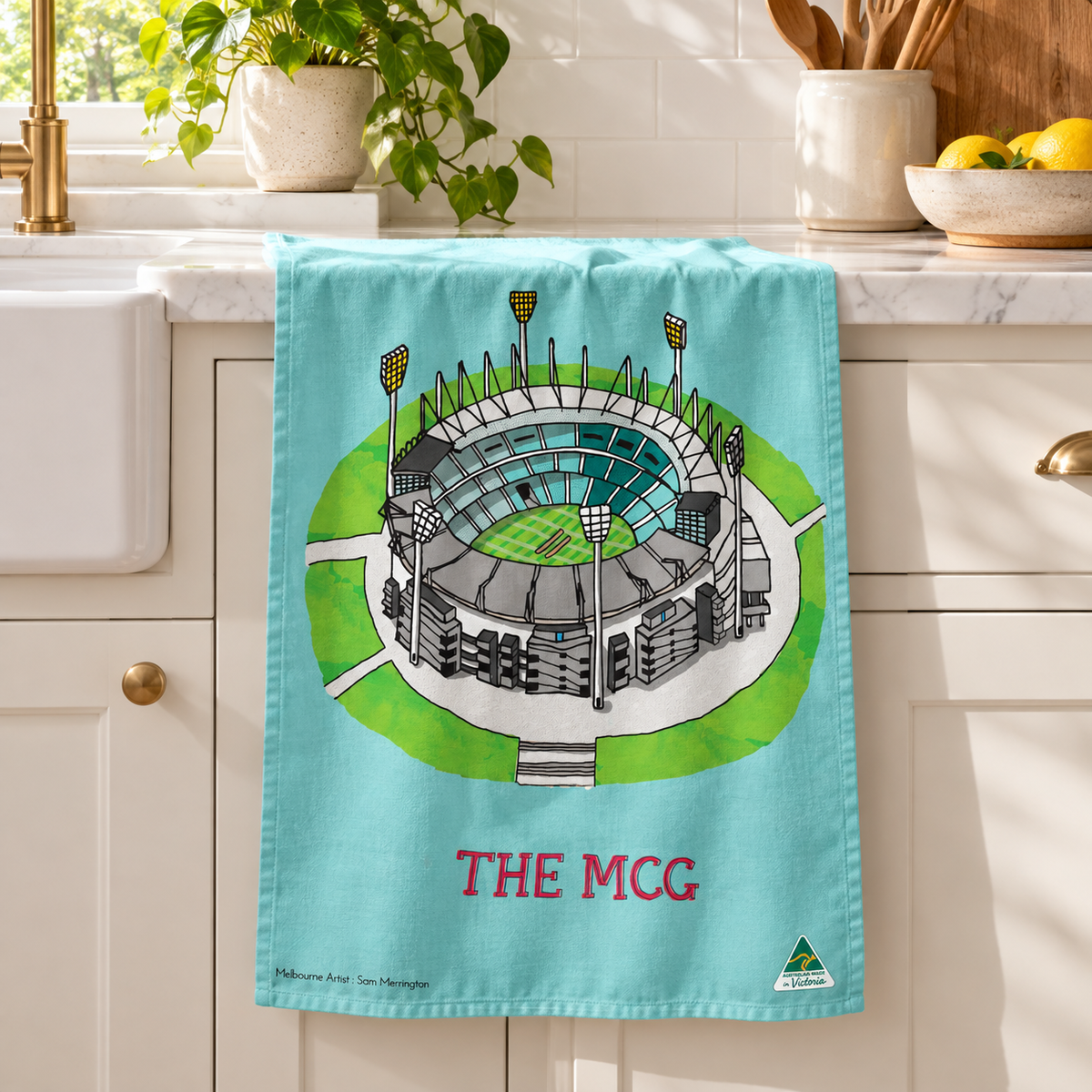 Tea Towel - MCG Spearmint