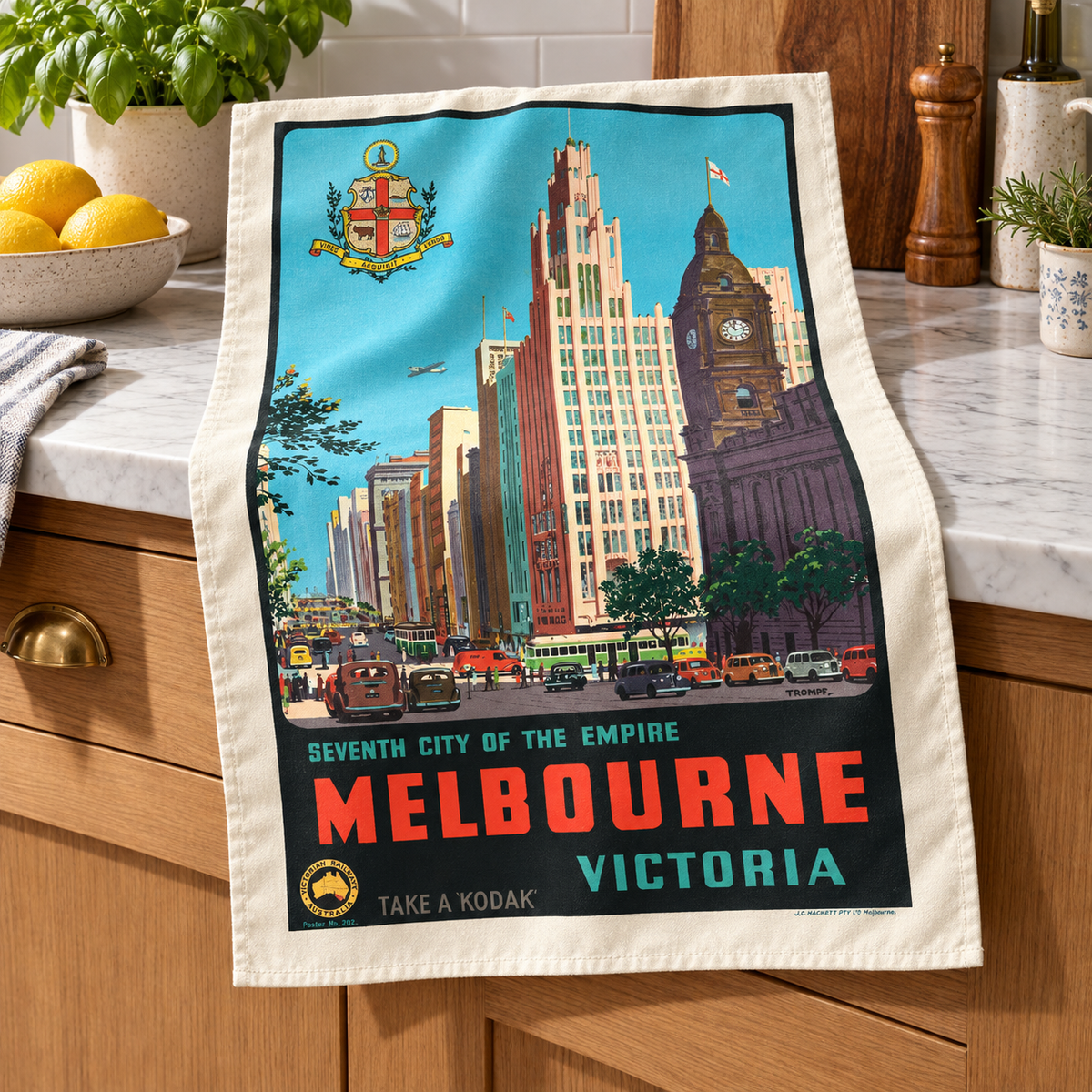 Tea Towel - Melbourne