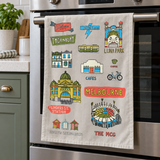 Tea Towel - Melbourne Collage
