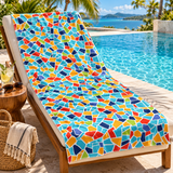 Beach Towel - Mozaic Blue