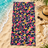 Beach Towel - Mozaic Pink