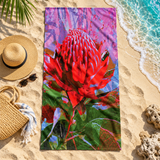 Beach Towel - Waratah