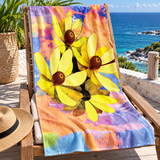 Beach Towel - Yellow Protea