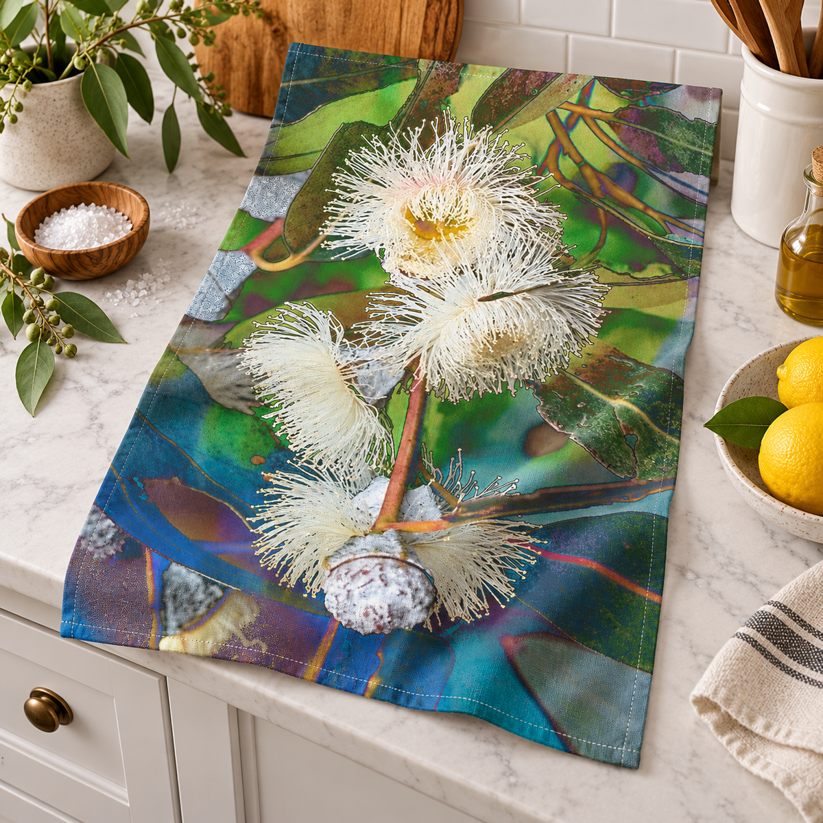 Tea Towel - Blue Gum Eucalyptus
