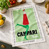 Tea Towel - Campari Green