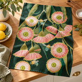 Tea Towel - Flowering Gum Dark Background