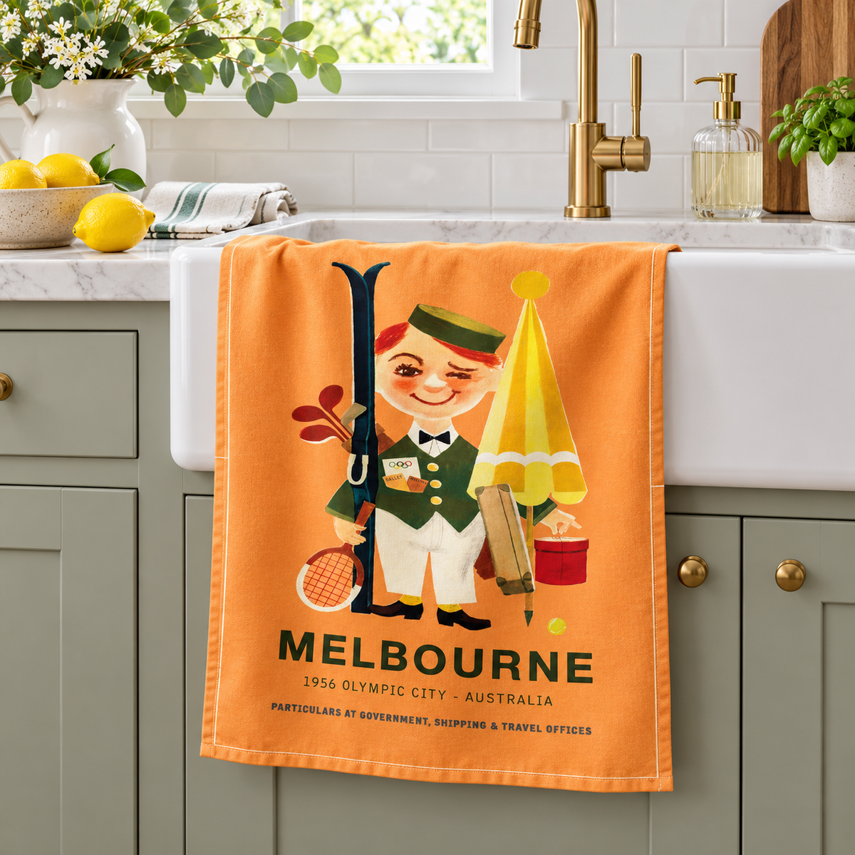 Tea Towel - Melbourne Man