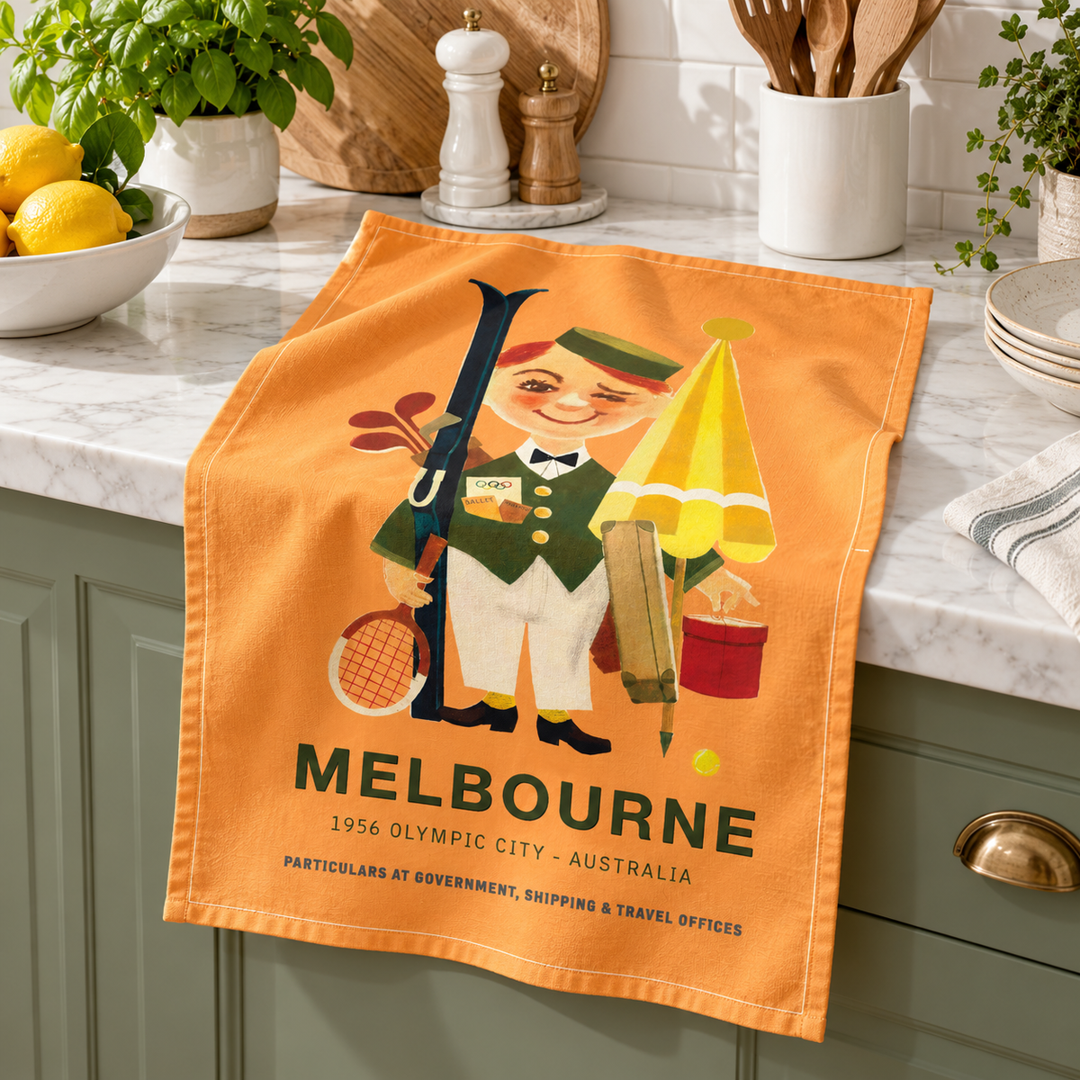 Tea Towel - Melbourne Man