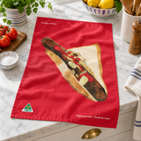 Tea Towel - Sausage in Bread Red