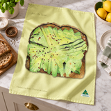 Tea Towel - Smashed Avo Light Fresh Green
