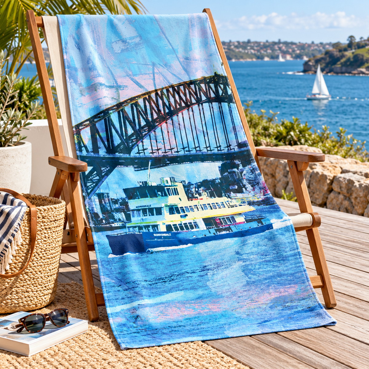 Beach Towel - Sydney Harbour