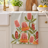 Tea Towel - Firewood Banksia Light