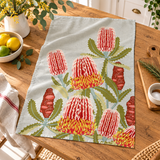 Tea Towel - Firewood Banksia Light