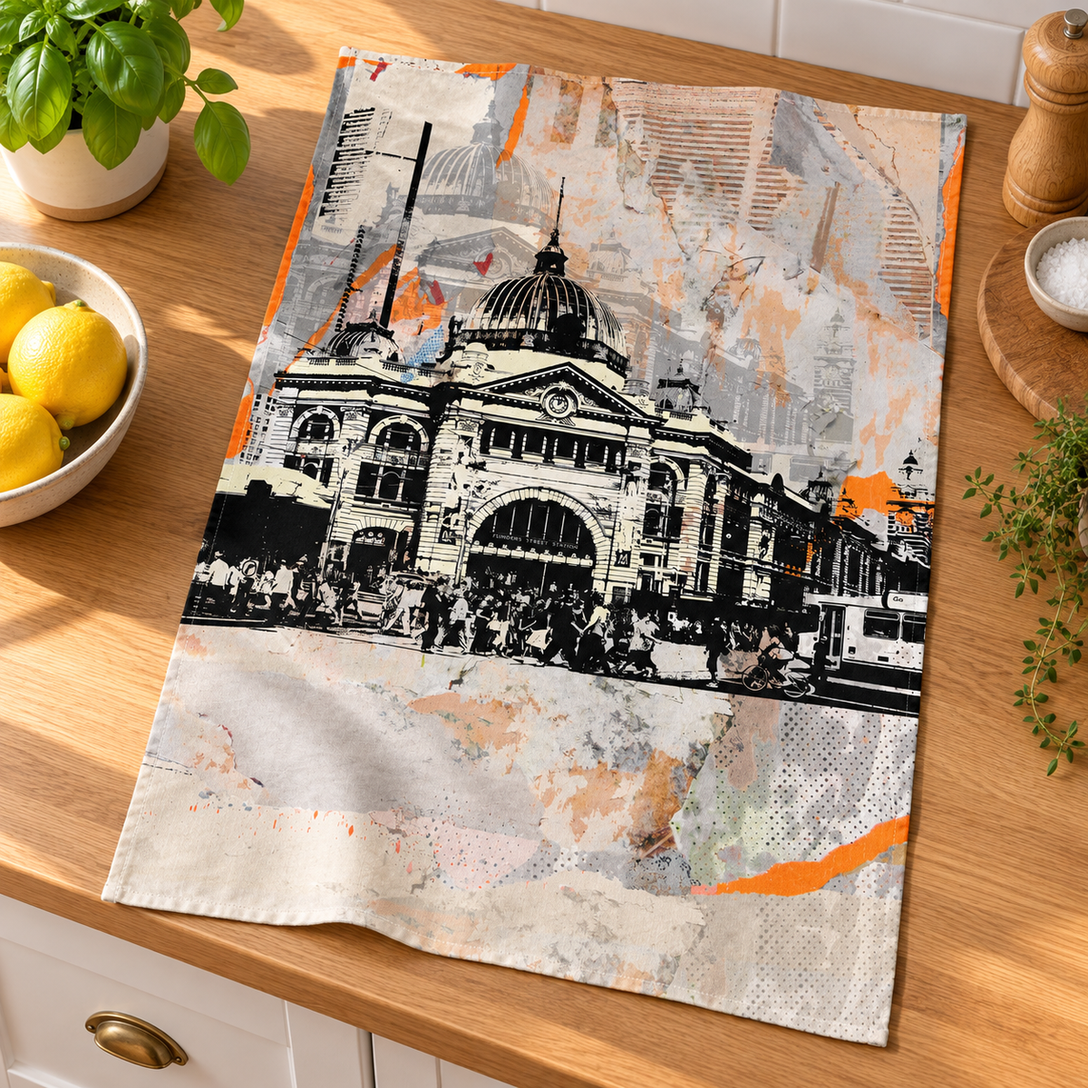 Tea Towel - Flinders Street