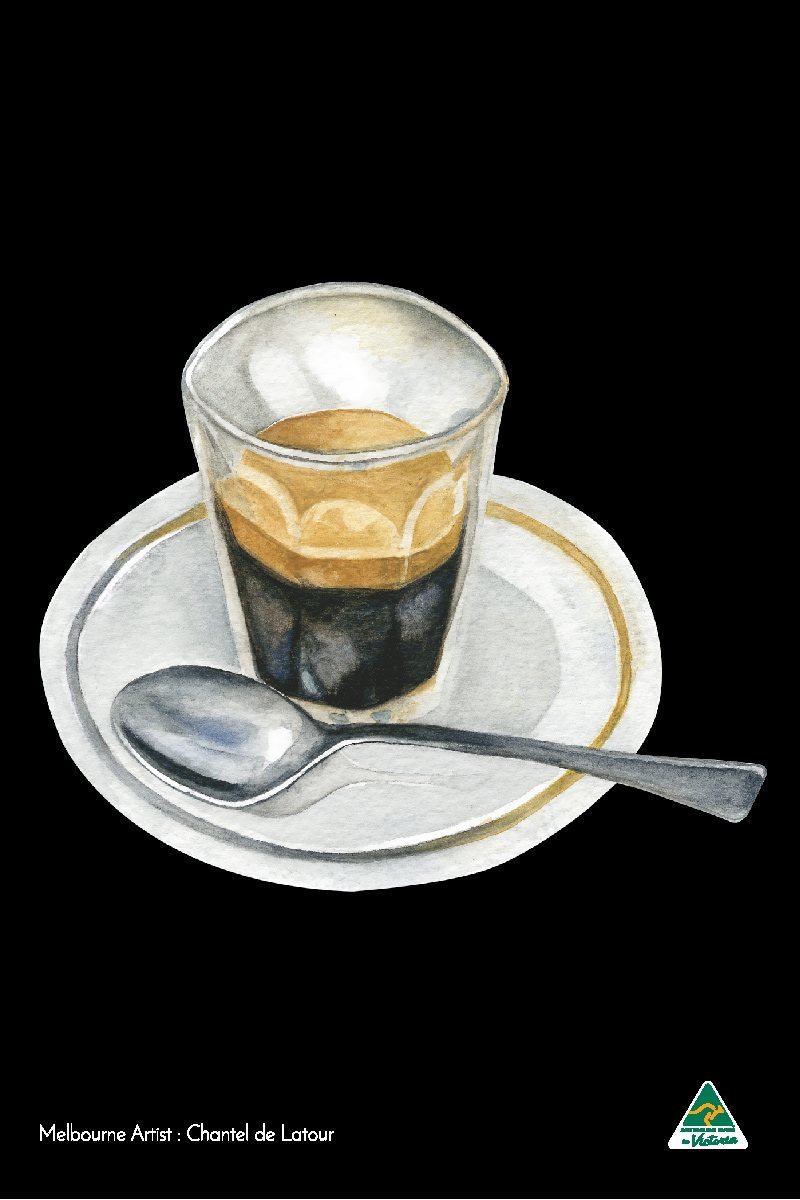 TEA TOWEL ESPRESSO BLACK