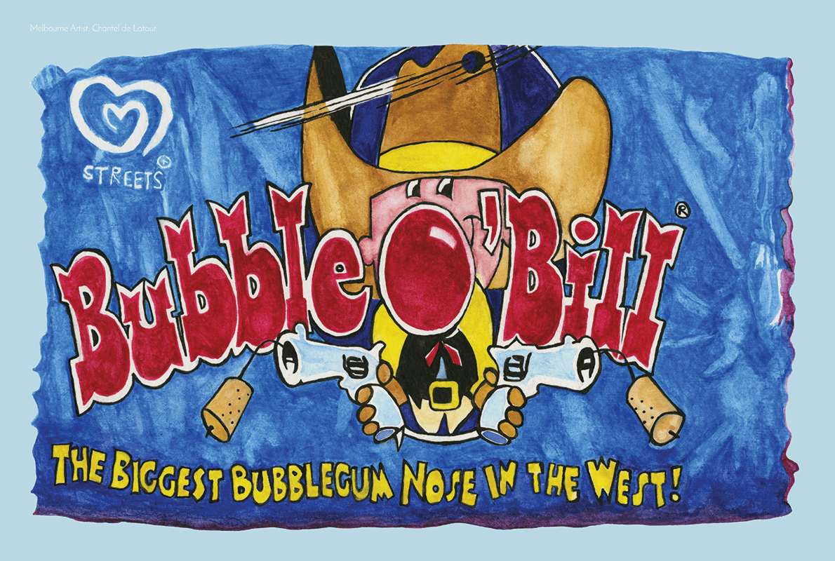 TEA TOWEL BUBBLE O BILL LIGHT BLUE