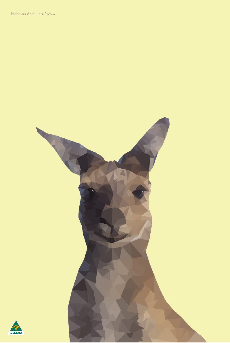TEA TOWEL - KANGAROO SAND