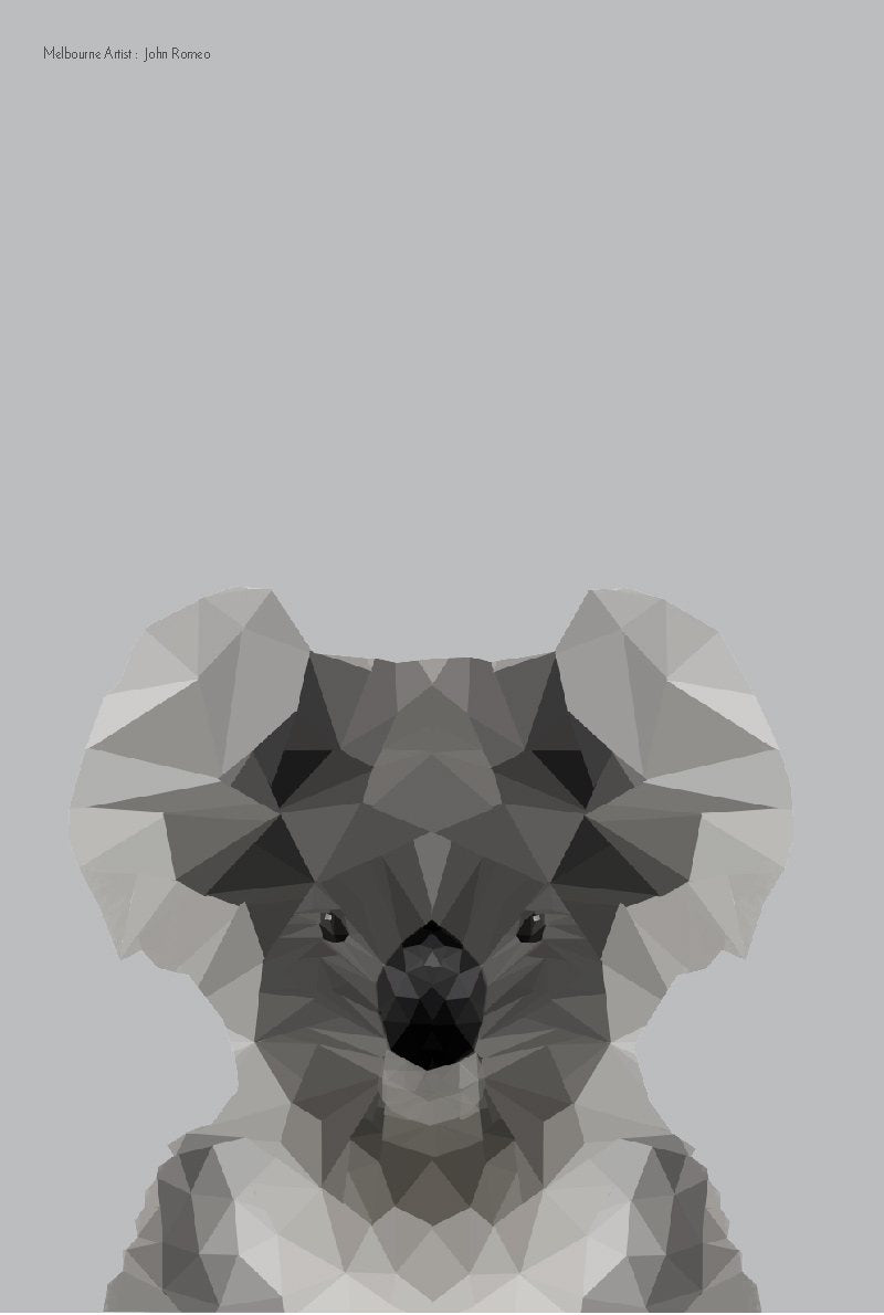TEA TOWEL - KOALA GREY