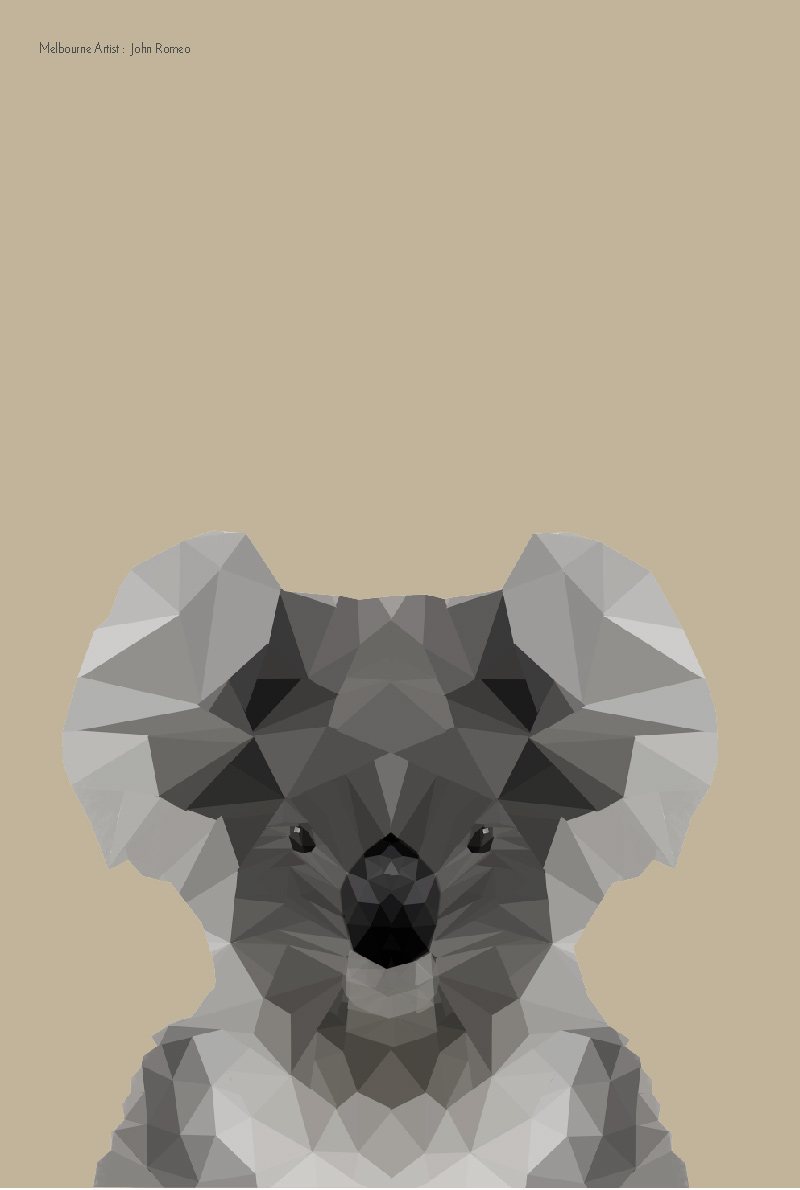TEA TOWEL - KOALA TAN
