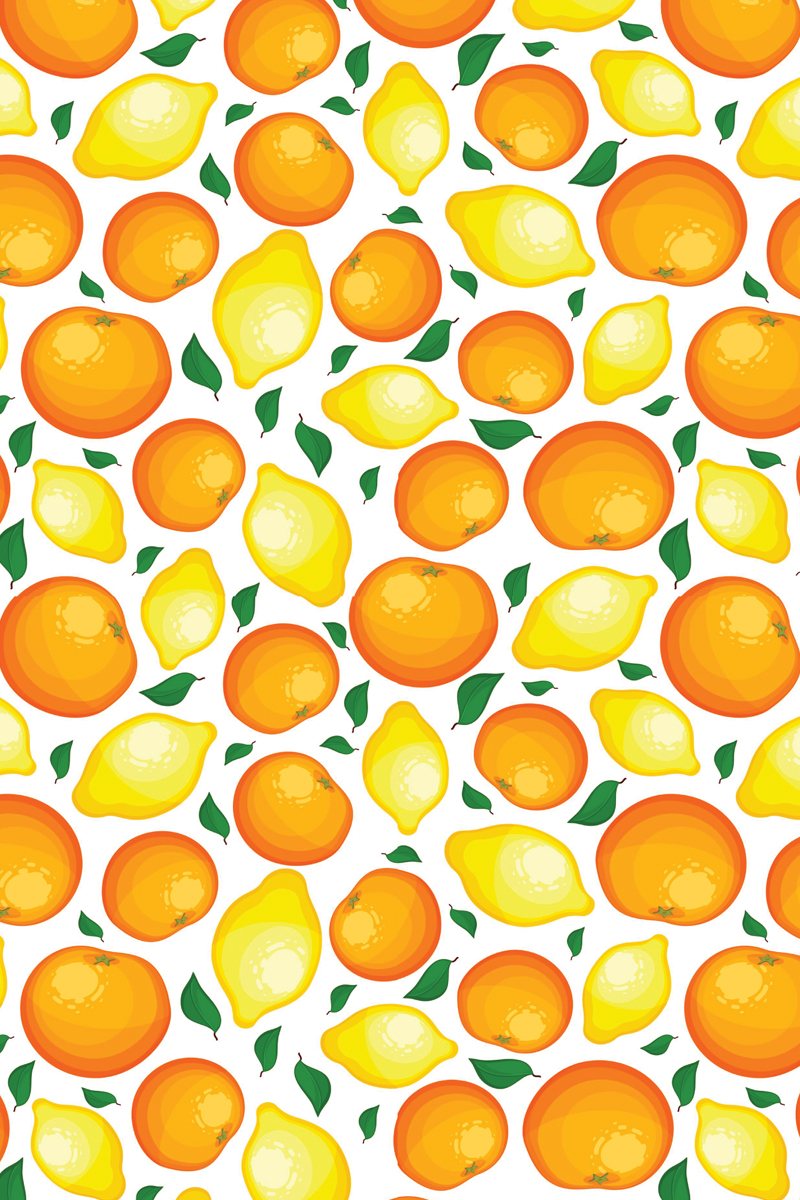 Tea Towel - Oranges and Lemons