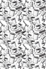 Tea Towel - Coffee White