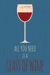 Tea Towel - Glass of Wine