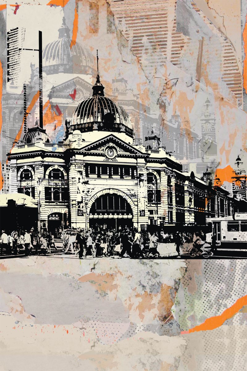 Tea Towel - Flinders Street