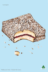 Tea Towel - Lamington Light Blue