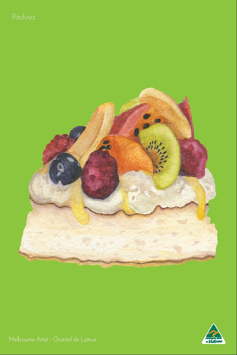 Tea Towel - Pavlova Green