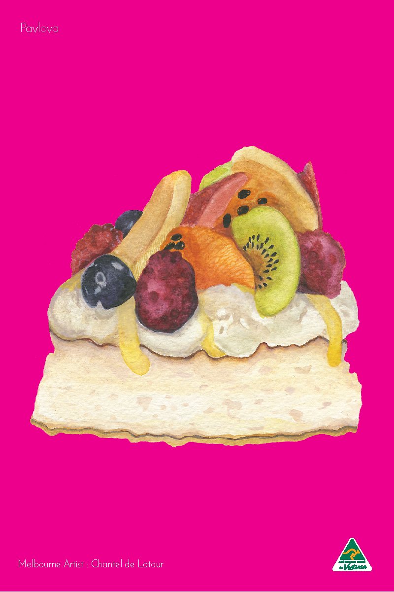 TEA TOWEL PAVLOVA MAGENTA