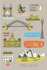 Tea Towel - Sydney Collage