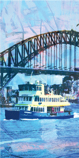 Beach Towel - Sydney Harbour